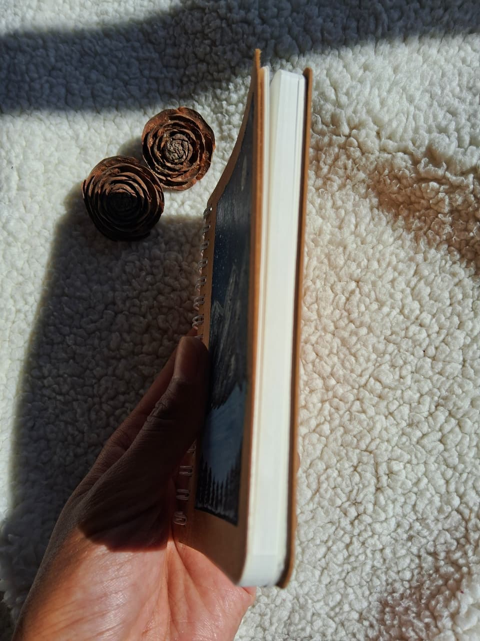 Premashiart Hand-Painted Winter Night Mountain Notebook – Winter Collection 2025-26