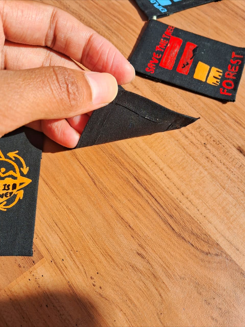 Premashiart himalyan bike flag toran size M (75cm) , handmade and handpainted in himalyas