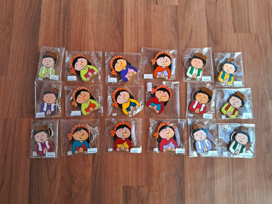 Premashiart pahadi pahdan key chain (2) handpainted