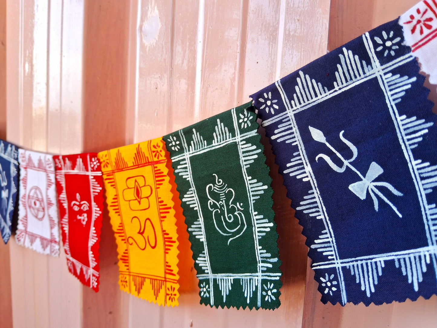 Panchrangi Dev - Vandana (Hand-painted Spiritual Toran) || size L (105cm)