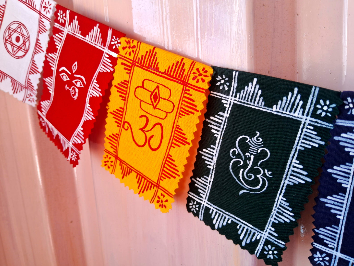 Panchrangi Dev - Vandana (Hand-painted Spiritual Toran) || size L (105cm)