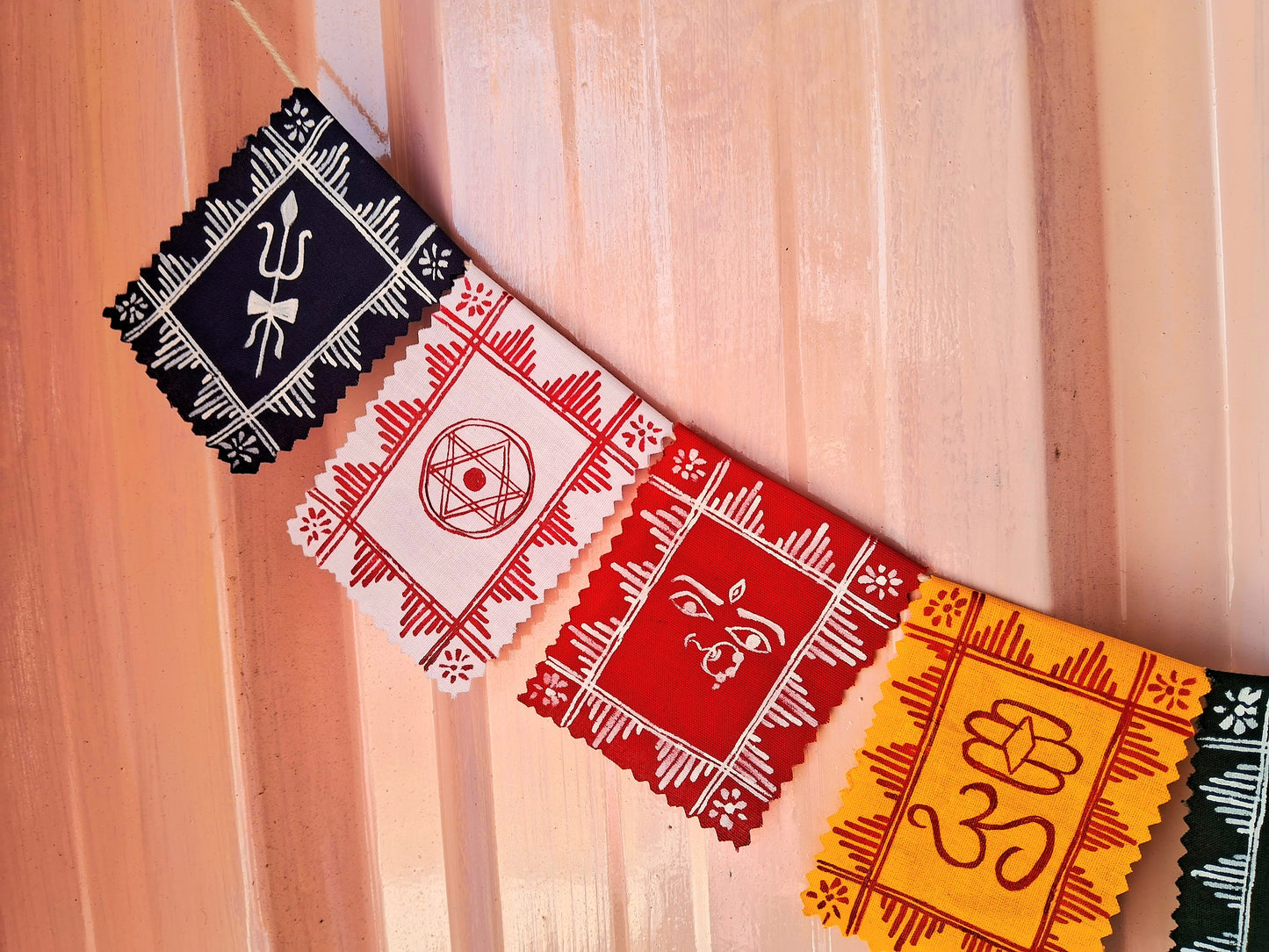 Panchrangi Dev - Vandana (Hand-painted Spiritual Toran) || size M (80cm)