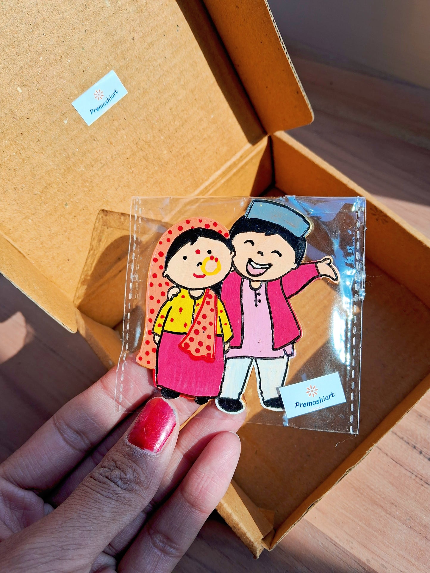 Pahadi couple Magnet (Lata - Lati)