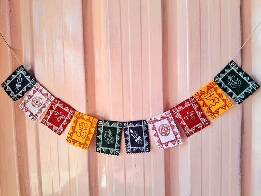 Panchrangi Dev - Vandana (Hand-painted Spiritual Toran) || size M (80cm)
